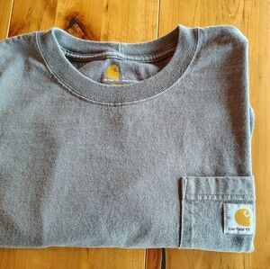 Carhartt Gray Long Sleeve Shirt Men's Large Pre Owned